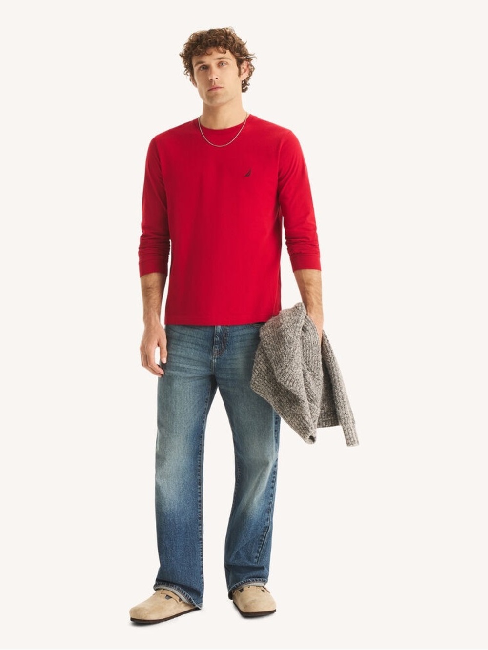 Nautica  NWT Red Long-Sleeve Tee M $15